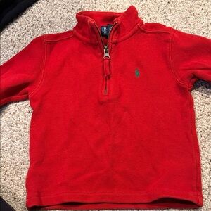 Polo by Ralph Lauren Kids Bright Red Half-Zip Sweater